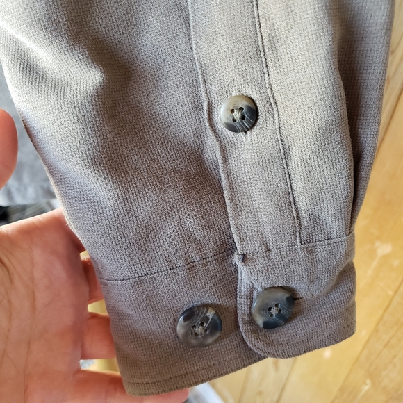 Covington Light Brown Polyester Button Up Jacket - Picture 3 of 9